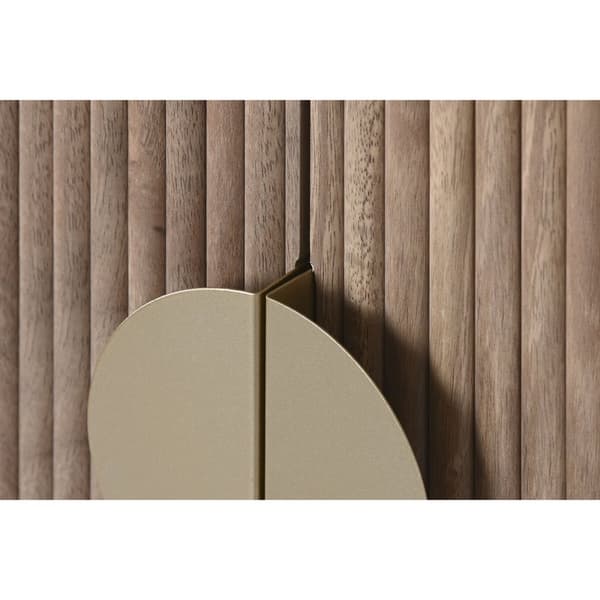 Kaappi Home ESPRIT Ruskea Kullattu Puu Puu MDF 60 x 40 x 110 cm
