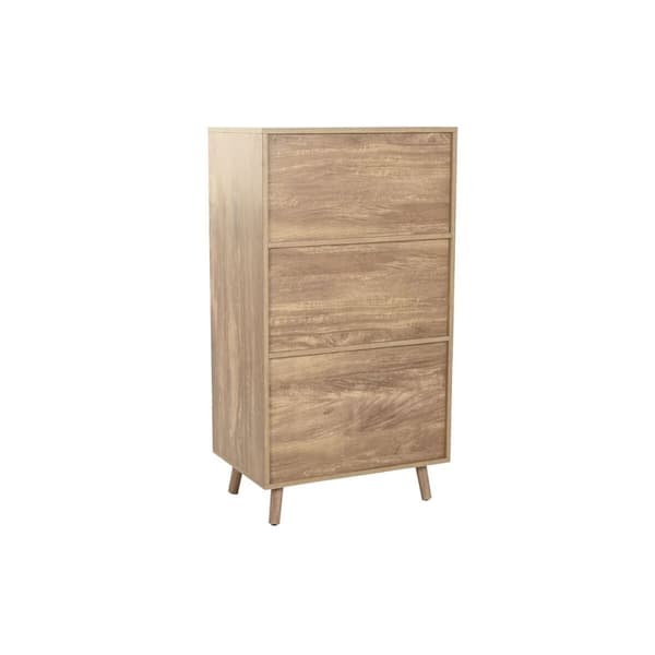 Kaappi Home ESPRIT Ruskea Kullattu Puu Puu MDF 60 x 40 x 110 cm