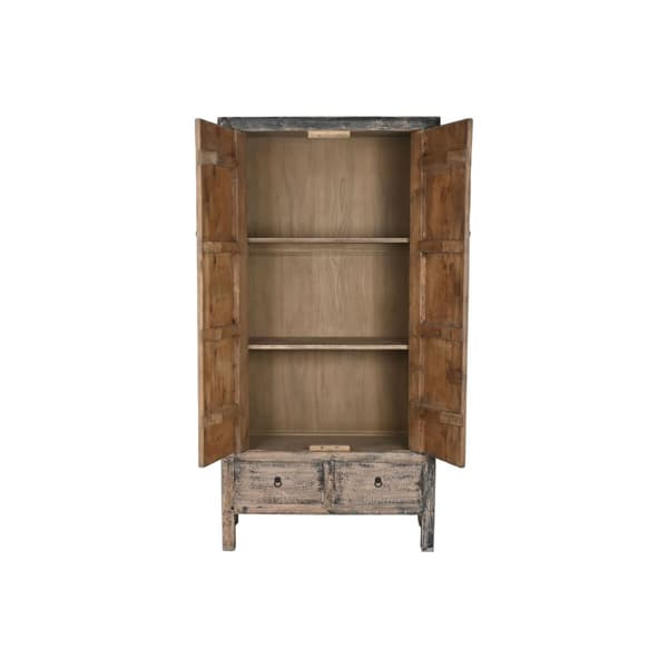 Skap Home ESPRIT Treverk i alm 100 x 50 x 200 cm