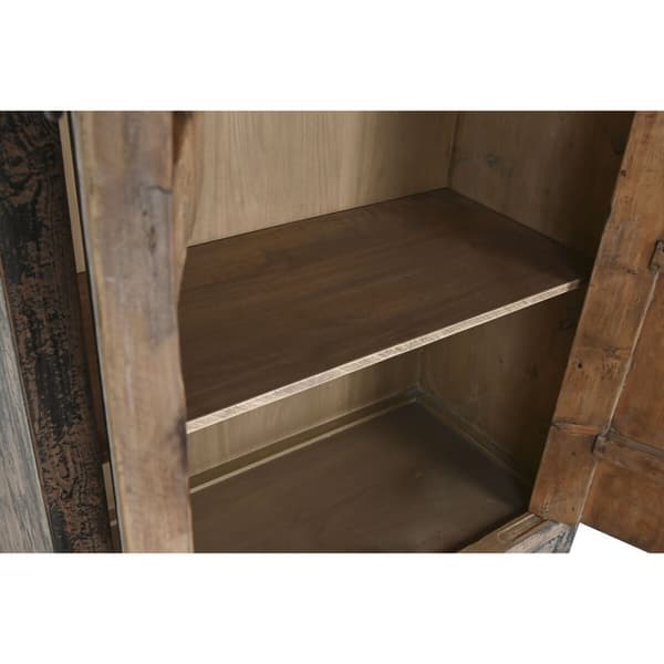 Skap Home ESPRIT Treverk i alm 100 x 50 x 200 cm