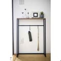 Miniatyrbild 5 av 6: Entrékonsol i metall och trä - L60 cm - 60 cm X 18,5 cm X 80,5 cm - Calicosy Black