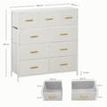 Miniatyrbillede 3 af 9: Kommode, 100x30x99 cm, Creme Hvid