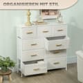 Miniatyrbillede 5 af 9: Kommode, 100x30x99 cm, Creme Hvid