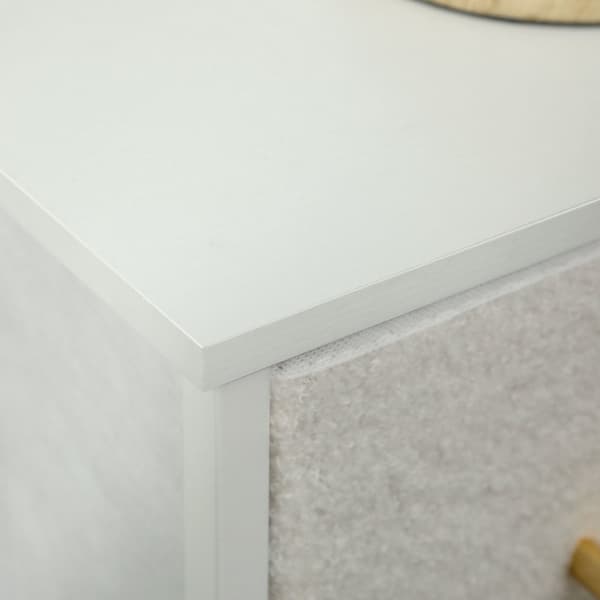Kommode, 100x30x99 cm, Creme Hvid
