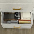 Miniatyrbillede 9 af 9: Kommode, 100x30x99 cm, Creme Hvid