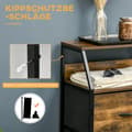 Miniatyrbillede 7 af 9: Kommode, 44x29x92 cm, Rustik Brun