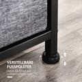 Miniatyrbillede 7 af 9: Kommode, 100x30x78.5 cm, Mørkegrå