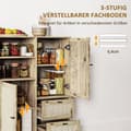 Miniatyrbillede 6 af 9: Kommode, 80x40x120 cm, Naturtræ