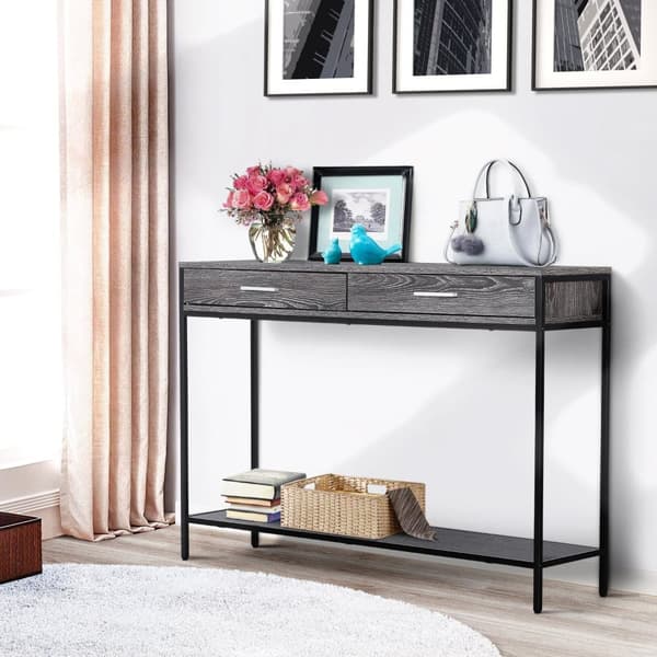 Konsolbord, 120x30x81.5 cm, Grå