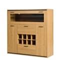 Miniatyrbild 6 av 11: Sideboard med dubbeldörrar – elegant vinskåp med glas­hylla och vinförvaring