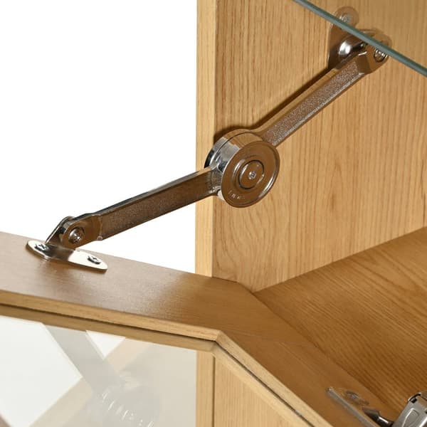 Sideboard med dubbeldörrar – elegant vinskåp med glas­hylla och vinförvaring