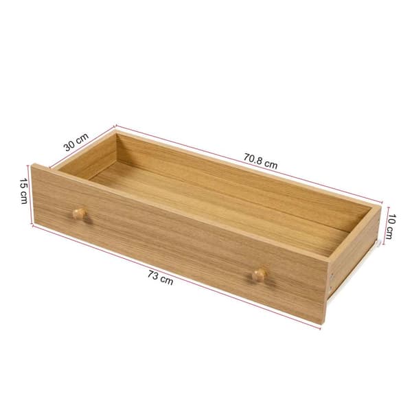 Puinen senkki 120 cm – 4 laatikolla ja 1 ovella, moderni säilytyskaappi