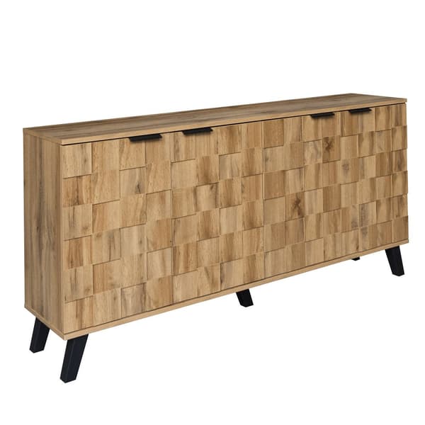 Moderni senkki 4 ovella – 160,5 x 35,5 x 78 cm, täydellinen olohuoneeseen, makuuhuoneeseen ja ruokasaliin