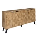 Pikkukuva 7 / 11: Moderni senkki 4 ovella – 160,5 x 35,5 x 78 cm, täydellinen olohuoneeseen, makuuhuoneeseen ja ruokasaliin