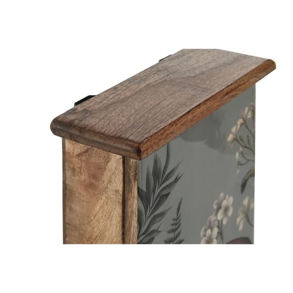 Nyckelskåp Home ESPRIT Naturell 18 x 7,5 x 28 cm