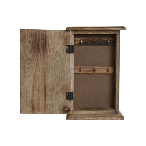 Nøkkelskap Home ESPRIT Blå Hvit Naturell 18 x 7,5 x 28 cm