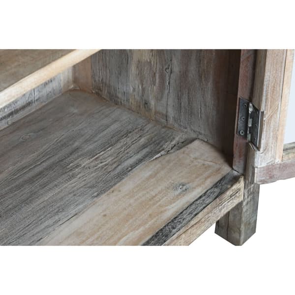 Sidebord Home ESPRIT Hvit Brun Resikulert Tre 170 x 40 x 90 cm