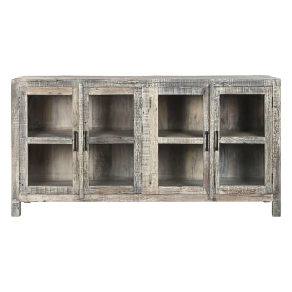 Sidebord Home ESPRIT Hvit Brun Resikulert Tre 170 x 40 x 90 cm