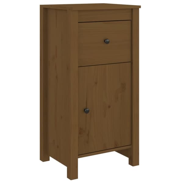 Skänk honungsbrun 40x35x80 cm massiv furu