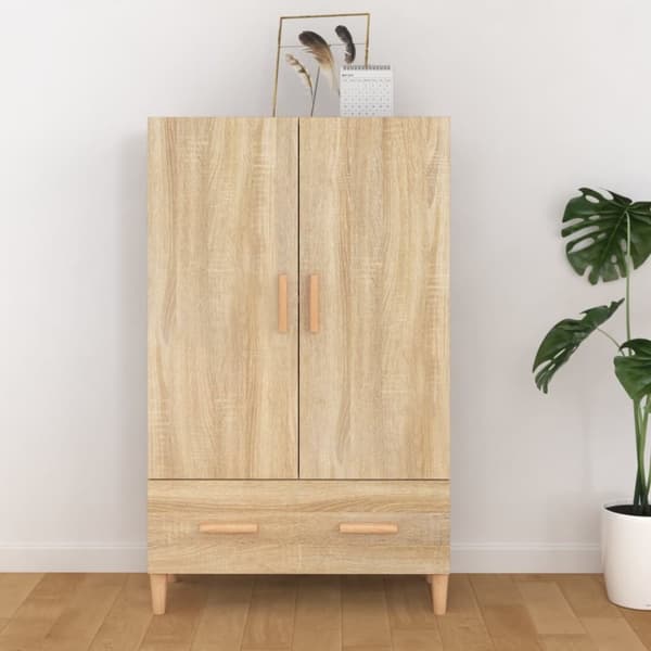 Skåp Sonoma-ek 70x31x115 cm konstruerat trä