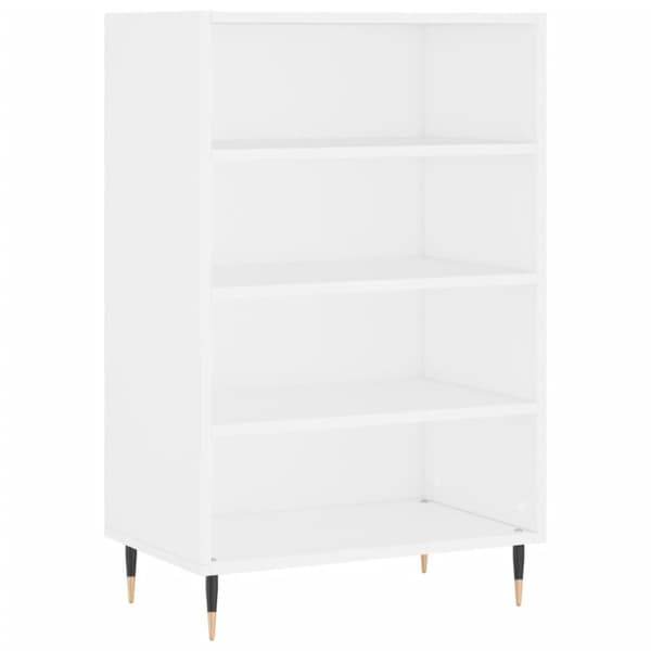 Högskåp vit 57x35x90 cm konstruerat trä