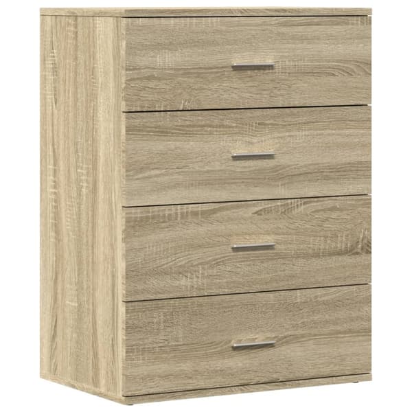 Skänk sonoma-ek 60x39x80 cm konstruerat trä