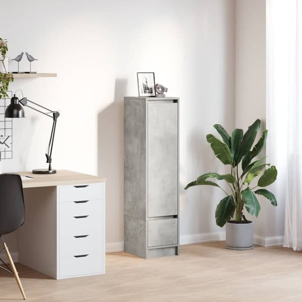 högbord betonggrå 29,5x34x119,5 cm konstruerat trä