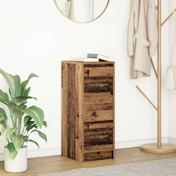 Skänk gammalt trä 29,5x34x76 cm konstruerat trä