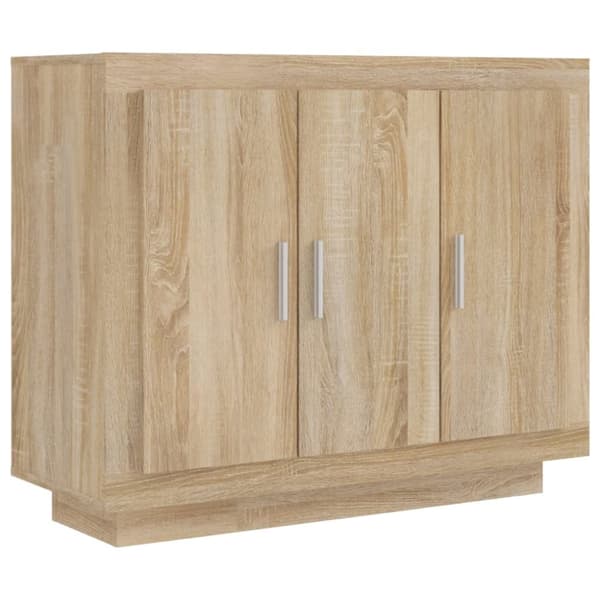 Skänk sonoma-ek 92x35x75 cm konstruerat trä