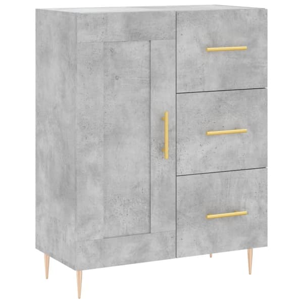 Skänk betonggrå 69,5x34x90 cm konstruerat trä