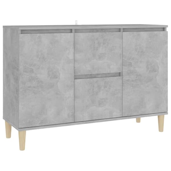 Skänk betonggrå 101x35x70 cm konstruerat trä