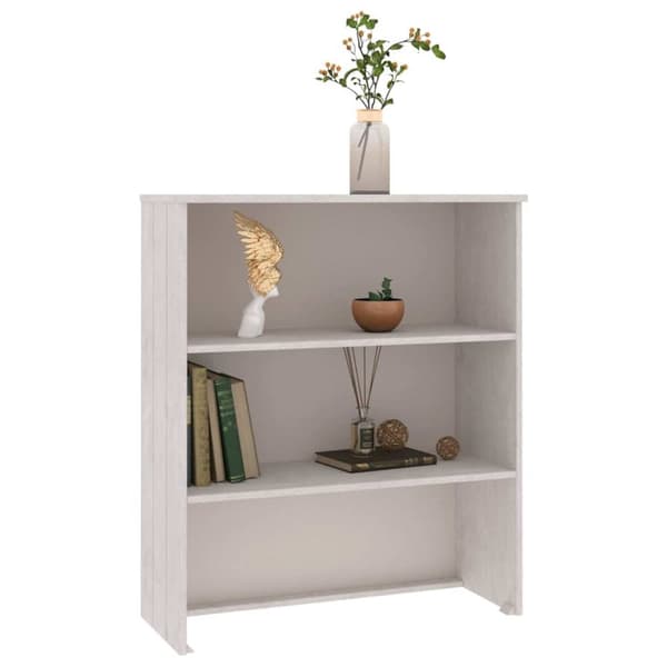 Överdel till högskåp HAMAR vit 85x35x100 cm massiv furu