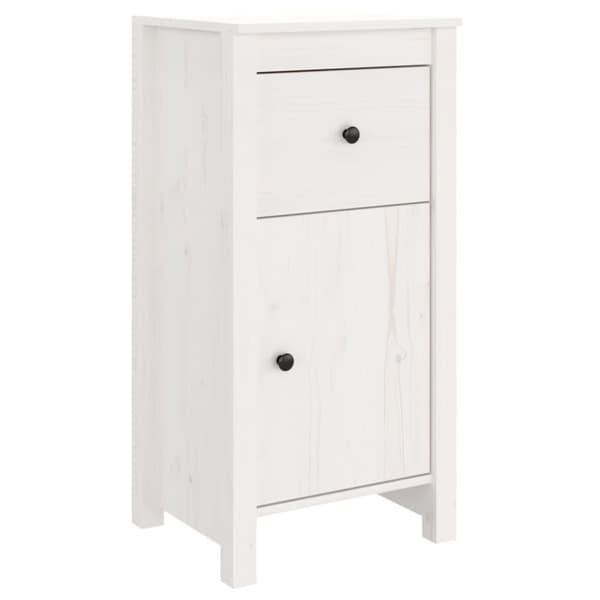 Skänk vit 40x35x80 cm massiv furu