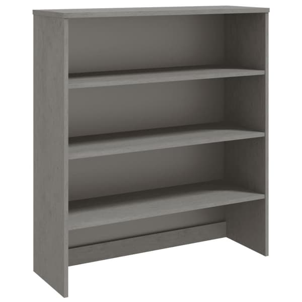 Överdel till högskåp HAMAR ljusgrå 90x30x100 cm massiv furu