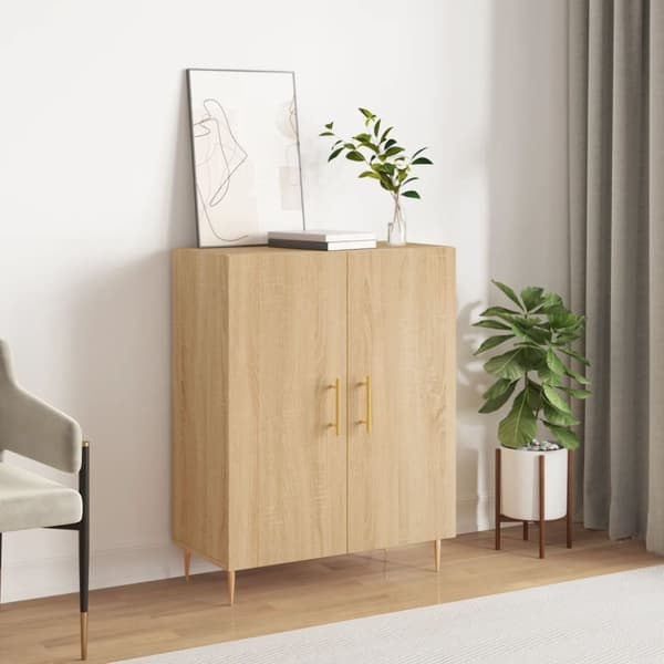 Skänk sonoma-ek 69,5x34x90 cm konstruerat trä