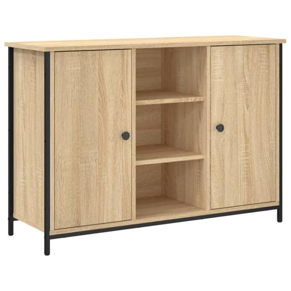 Skänk sonoma-ek 100x35x70 cm konstruerat trä