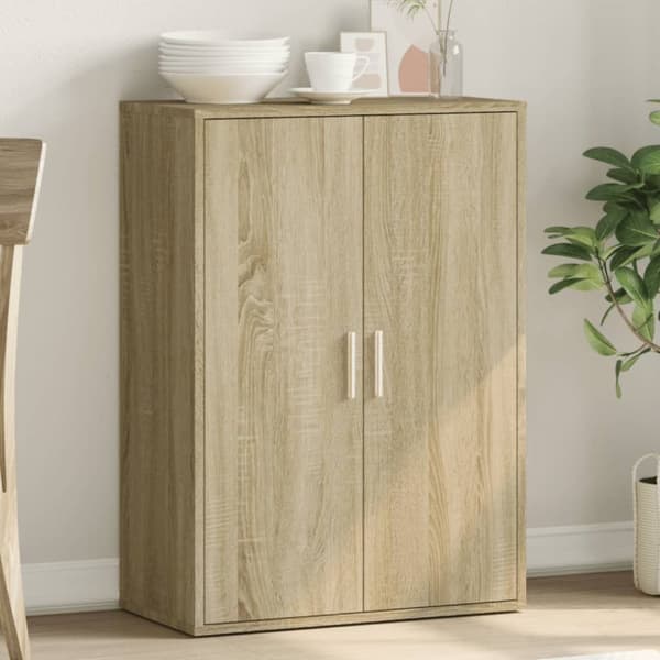 Skänk sonoma-ek 60x31x84 cm konstruerat trä