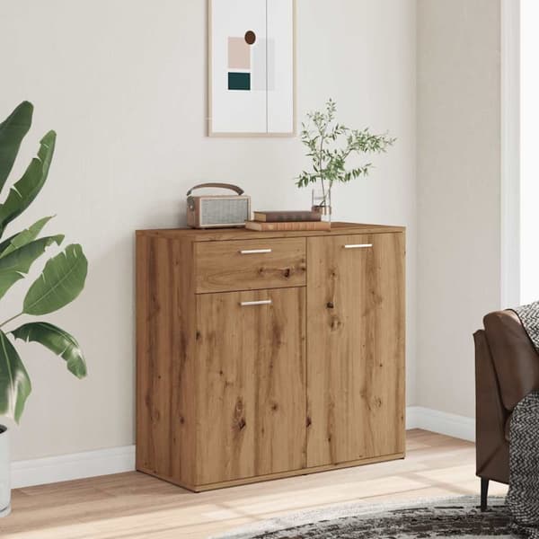 Skänk ek 80x36x75 cm konstruerat trä