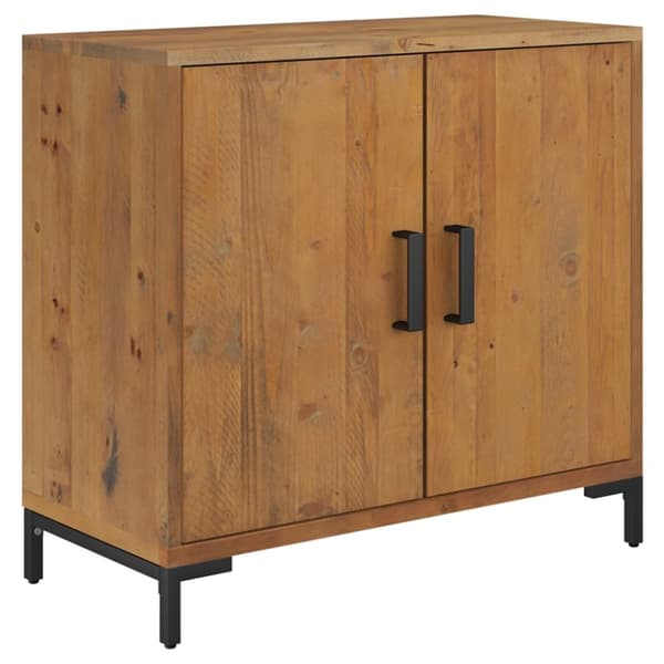Skänk brun 75x35x70 cm massiv furu