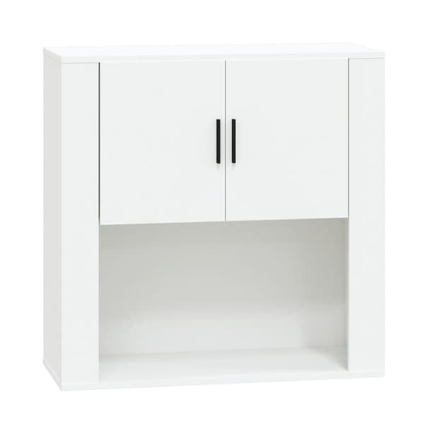 Väggskåp vit 80x33x80 cm konstruerat trä