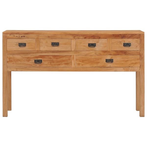 Skänk 125x30x75 cm massiv teak