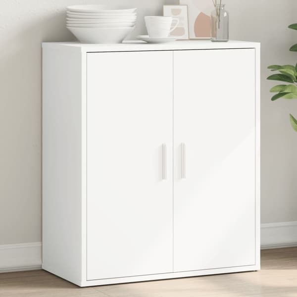 Skänk vit 60x31x70 cm konstruerat trä