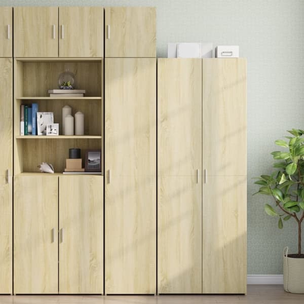 Förvaringsskåp smalt sonoma ek 40x42,5x225 cm konstruerat trä