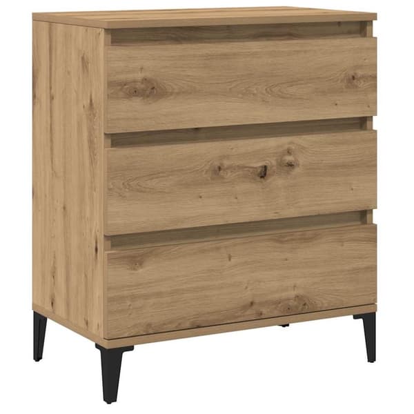 Byrå ek 60x35x70 cm konstruerat trä