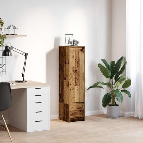 Högbord gammalt trä 29,5x34x119,5 cm konstruerat trä