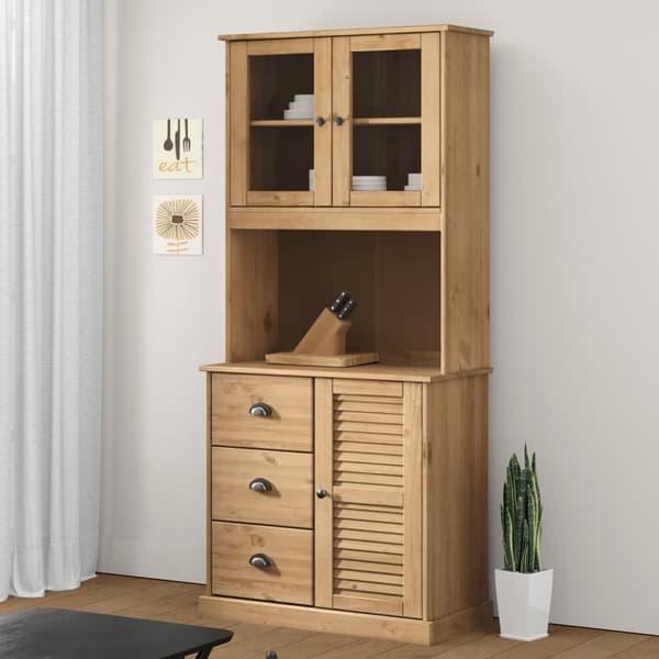 Högskåp VIGO 78x40x175 cm massiv furu