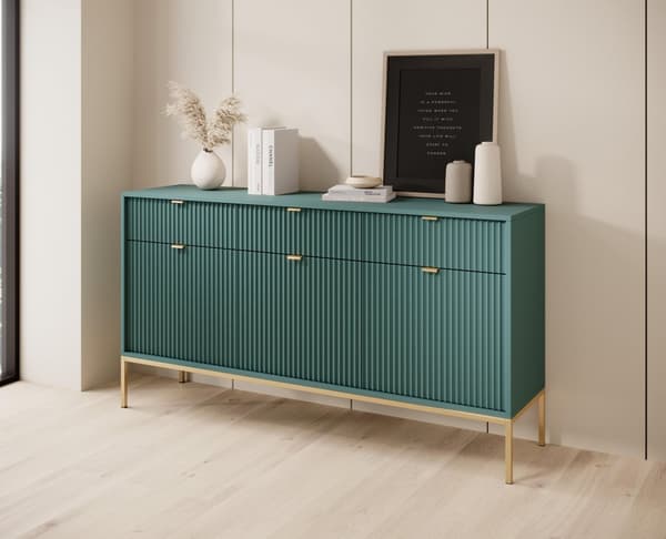 FURNLUX LIPASTO AVON VIHREÄ & KULTA 154CM