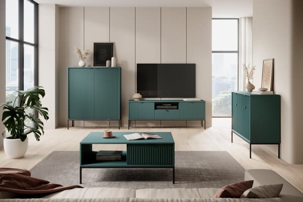 FURNLUX LIPASTO AVON VIHREÄ & MUSTA 104CM