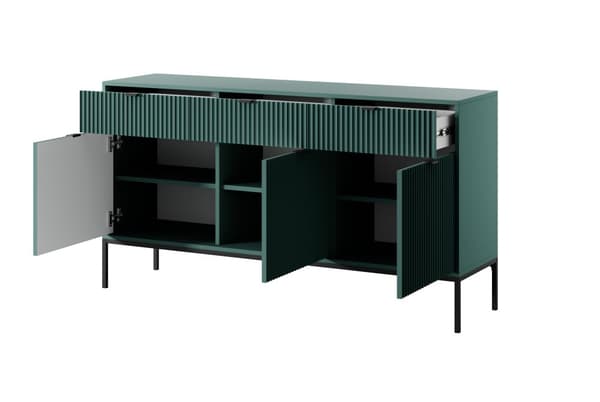 FURNLUX SKÄNK AVON GRÖN & SVART 154CM