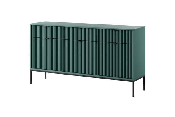 FURNLUX SKÄNK AVON GRÖN & SVART 154CM